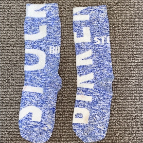 Birkenstock Heathered Blue and White Chunky Socks - Picture 6 of 8